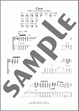Cave(Muse) 楽譜 ギター（ソロ） ダウンロード