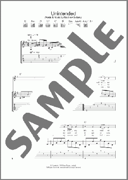 Unintended(Muse) 楽譜 ギター（ソロ） ダウンロード