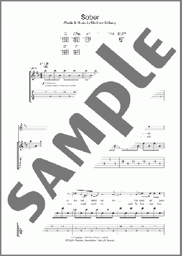 Sober(Muse) 楽譜 ギター（ソロ） ダウンロード