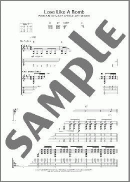 Love Like A Bomb(Oasis) 楽譜 ギター（ソロ） ダウンロード