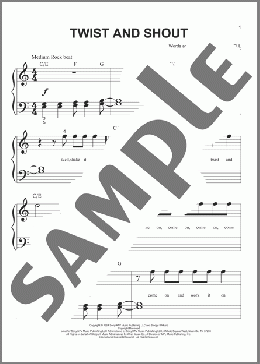 Twist And Shout(The Beatles/The Isley Brothers) 楽譜 ピアノ（ソロ） ダウンロード