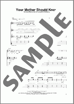 Your Mother Should Know(The Beatles) 楽譜 ギター（ソロ） ダウンロード