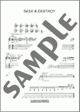 Seek & Destroy(Metallica) 楽譜 ギター（ソロ） ダウンロード