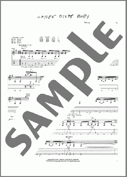 Carpe Diem Baby(Metallica) 楽譜 ギター（ソロ） ダウンロード