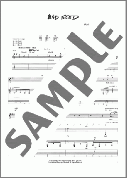 Bad Seed(Metallica) 楽譜 ギター（ソロ） ダウンロード