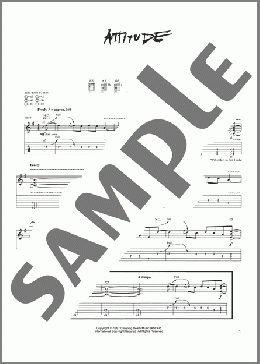 Attitude(Metallica) 楽譜 ギター（ソロ） ダウンロード