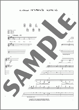 Low Man's Lyric(Metallica) 楽譜 ギター（ソロ） ダウンロード