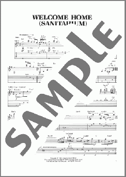 Welcome Home (Sanitarium)(Metallica) 楽譜 ギター（ソロ） ダウンロード