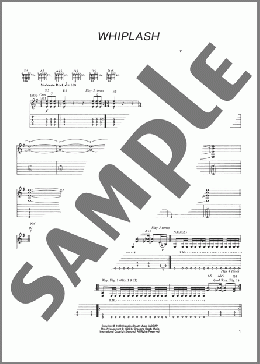 Whiplash(Metallica) 楽譜 ギター（ソロ） ダウンロード