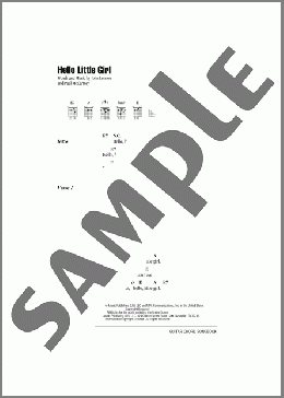 Hello Little Girl(The Beatles) 楽譜 ギター（コード） ダウンロード