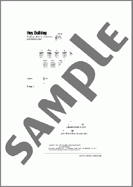 Hey Bulldog(The Beatles) 楽譜 ギター（コード） ダウンロード