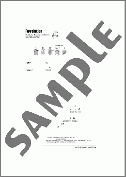 Revolution(The Beatles) 楽譜 ギター（コード） ダウンロード