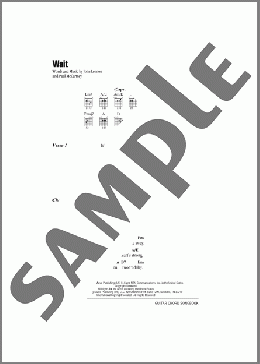 Wait(The Beatles) 楽譜 ギター（コード） ダウンロード