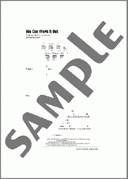 We Can Work It Out(The Beatles) 楽譜 ギター（コード） ダウンロード