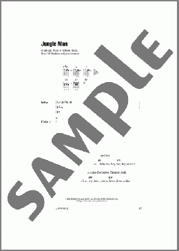 Jungle Man(Red Hot Chili Peppers) 楽譜 ギター（コード） ダウンロード