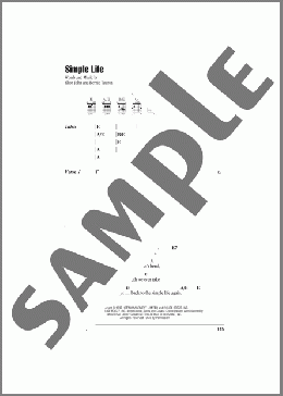 Simple Life(Elton John) 楽譜 ギター（コード） ダウンロード
