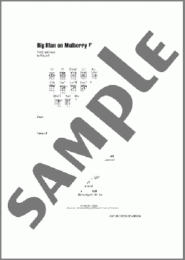Big Man On Mulberry Street(Billy Joel) 楽譜 ギター（コード） ダウンロード