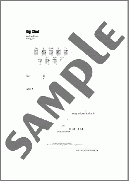 Big Shot(Billy Joel) 楽譜 ギター（コード） ダウンロード