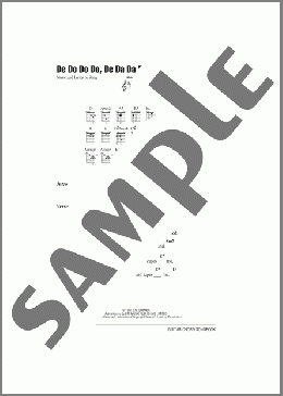 De Do Do Do, De Da Da Da(Sting/The Police) 楽譜 ギター（コード） ダウンロード