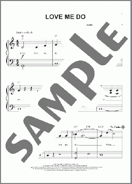 Love Me Do(The Beatles) 楽譜 ピアノ（ソロ） ダウンロード