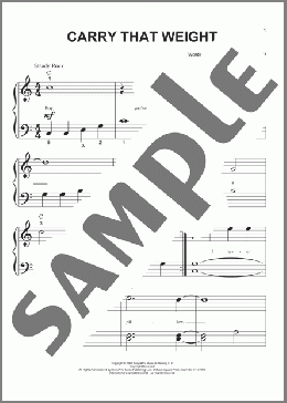 Carry That Weight(The Beatles) 楽譜 ピアノ（ソロ） ダウンロード
