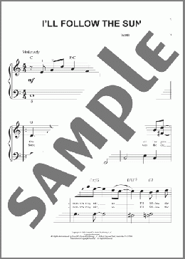 I'll Follow The Sun(The Beatles) 楽譜 ピアノ（ソロ） ダウンロード