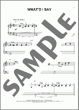 What'd I Say(Ray Charles/Elvis Presley) 楽譜 その他 ダウンロード