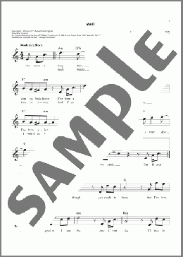 Wait(The Beatles) 楽譜 その他 ダウンロード