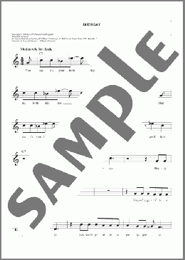 Birthday(The Beatles) 楽譜 その他 ダウンロード