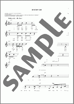 Drive My Car(The Beatles) 楽譜 その他 ダウンロード