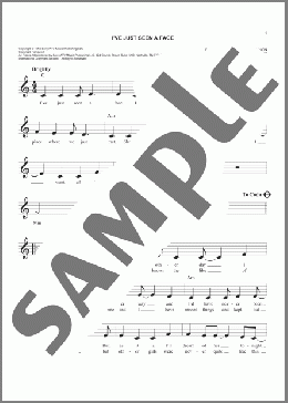 I've Just Seen A Face(The Beatles) 楽譜 その他 ダウンロード