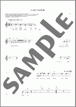 Please Please Me(The Beatles) 楽譜 その他 ダウンロード