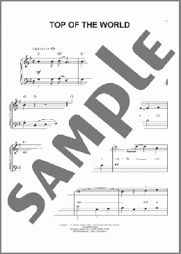 Top Of The World (arr. Phillip Keveren)(The Carpenters) 楽譜 ピアノ（ソロ） ダウンロード