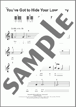 You've Got To Hide Your Love Away(The Beatles/Eddie Vedder) 楽譜 ピアノ（ソロ） ダウンロード