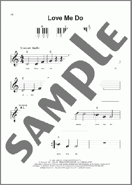 Love Me Do(The Beatles) 楽譜 ピアノ（ソロ） ダウンロード
