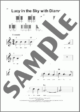 Lucy In The Sky With Diamonds(The Beatles) 楽譜 ピアノ（ソロ） ダウンロード