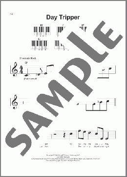 Day Tripper(The Beatles) 楽譜 ピアノ（ソロ） ダウンロード