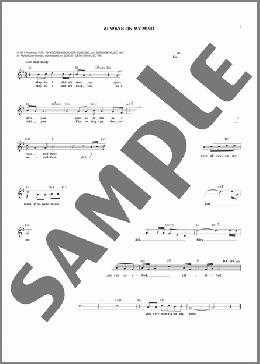 Always On My Mind(Elvis Presley/Michael Buble/Willie Nelson/The Pet Shop Boys) 楽譜 その他 ダウンロード