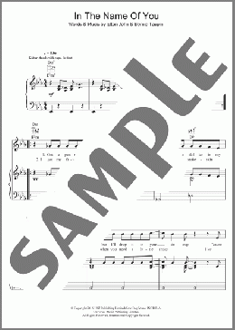 In The Name Of You(Elton John) 楽譜 その他 ダウンロード