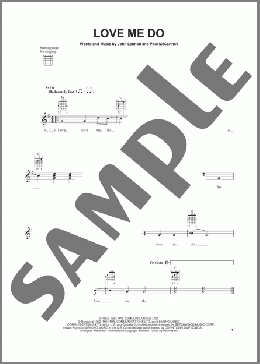 Love Me Do(The Beatles) 楽譜 メロディ ダウンロード