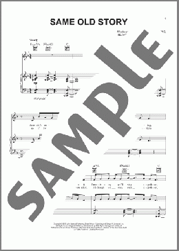 Same Old Story(John Legend) 楽譜 ピアノ & ボーカル & ギター ダウンロード