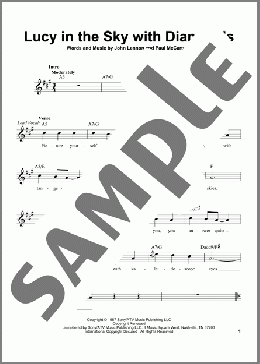 Lucy In The Sky With Diamonds(The Beatles) 楽譜 その他 ダウンロード