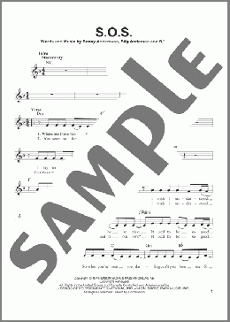 S.O.S.(ABBA) 楽譜 その他 ダウンロード