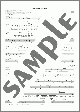 Candle In The Wind(Elton John) 楽譜 その他 ダウンロード