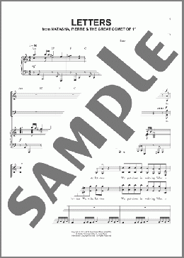 Letters(Josh Groban/Dave Malloy) 楽譜 ピアノ & ボーカル ダウンロード