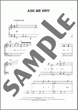 Ask Me Why(The Beatles) 楽譜 ピアノ（ソロ） ダウンロード