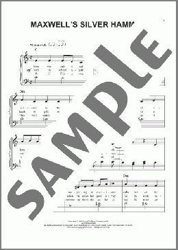 Maxwell's Silver Hammer(The Beatles) 楽譜 ピアノ（ソロ） ダウンロード