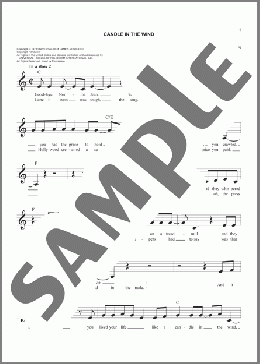 Candle In The Wind(Elton John) 楽譜 その他 ダウンロード