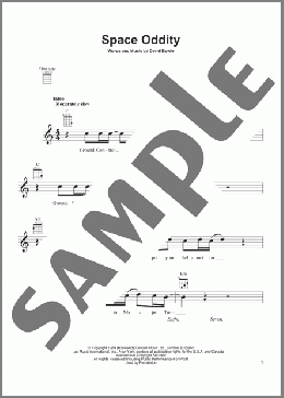 Space Oddity(David Bowie) 楽譜 ウクレレ（弾き語り） ダウンロード