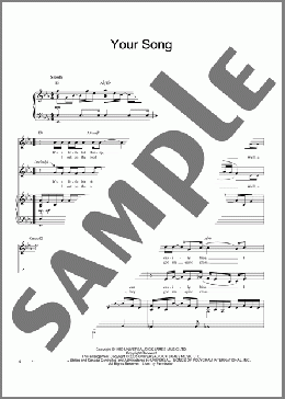 Your Song(Elton John/Rod Stewart/Donald Sosin) 楽譜 その他 ダウンロード